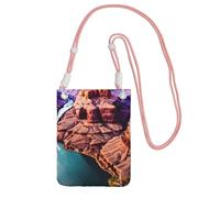 JGHHOUN Beauty Grand Canyon Sac à bandoulière léger et étanche pour téléphone portable Utilisation quotidienne, rose, Taille unique