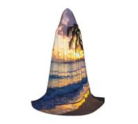 JGHHOUN Cape à capuche à imprimé jamaïcain à couper le souffle pour adulte, cosplay, carnaval, événements, plein air, voyage, famille