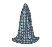 JGHHOUN Cape à capuche pour adulte avec imprimé planète spatiale et planète Terre Pour cosplay, carnaval, événements en plein air, voyage, famille