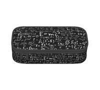 JGHHOUN Grande trousse à crayons avec imprimé tableau noir pour adolescents, école, voyage, papeterie essentielle