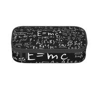 JGHHOUN Grande trousse à crayons avec imprimé tableau noir pour adolescents, école, voyage, papeterie essentielle