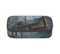 JGHHOUN Grande trousse de rangement pour adolescents Motif bateau viking