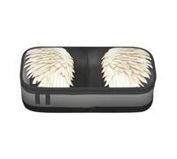 JGHHOUN Grande trousse de rangement pour adolescents Motif plumes d'ange