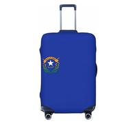 JGHHOUN Housse de protection universelle extensible pour valise, accessoire de voyage quotidien avec drapeau de l'État du Nevada, Noir , XL, Bagage à main