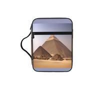 JGHHOUN Pyramides d'Égypte Sac de rangement polyvalent imprimé Bible Écriture Organisateur Cadeau Chrétien Accessoire d'église
