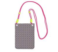 JGHHOUN Sac à bandoulière fin et léger avec imprimé lapin arc-en-ciel pour téléphone portable usage quotidien, Fuchsia, Taille unique