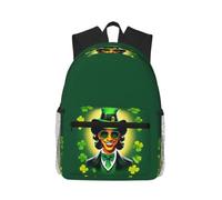 JGHHOUN Sac à dos décontracté avec imprimé Happy St Patrick's Day - Léger et confortable - Double sac à bandoulière pour voyage, randonnée, plein air