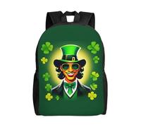 JGHHOUN Sac à dos unisexe avec imprimé Happy St Patrick - Imperméable - Pour le travail, les voyages, la randonnée, le camping, la gym