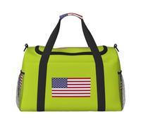 JGHHOUN Sac à main polyvalent avec imprimé drapeau américain, léger, pliable, sac à bandoulière pour camping, pêche