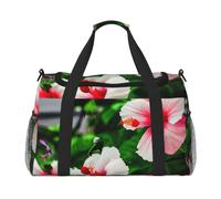 JGHHOUN Sac à main polyvalent avec imprimé fleurs d'hibiscus - Sac à main léger et pliable - Sac à bandoulière pour camping, pêche