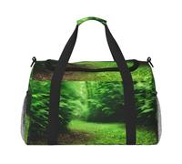 JGHHOUN Sac à main polyvalent avec imprimé nature verte - Sac fourre-tout léger et pliable - Sac à bandoulière pour le camping et la pêche