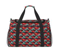 JGHHOUN Sac à main polyvalent avec imprimé volcano Bloom Sac à main léger pliable Sac à bandoulière Camping Pêche