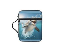 JGHHOUN Sac de rangement polyvalent avec imprimé dauphin drôle pour la Bible - Cadeau chrétien - Accessoire d'église
