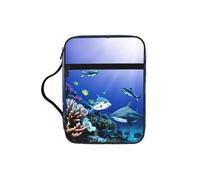 JGHHOUN Sac de rangement polyvalent avec motif requin nageant sous la mer pour la Bible - Cadeau chrétien - Accessoire d'église