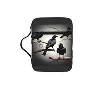 JGHHOUN Sac de rangement polyvalent imprimé corbeau noir sur une branche - Cadeau chrétien - Accessoire d'église