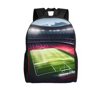 JGHHOUN Stade Football Satdium Field Light Night Print Sac à dos étanche élégant Unisexe Travail quotidien Voyage Randonnée Camping Gym