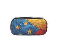 JGHHOUN Trousse à crayons transparente avec drapeau du Venezuela - Imprimé drapeau du Venezuela