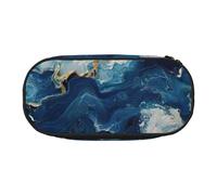 JGHHOUN Within The Tides Trousse à crayons spacieuse avec fermeture éclair Grande capacité Outils de maquillage Fournitures de bureau