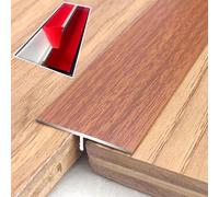 JGJGJ Bande de transition autocollante en aluminium - 4 cm de large, 90 cm de long - Bordure durable en T (Style 7)