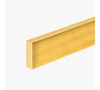 JGJGJ Bande de transition de sol en laiton massif - Couture étroite durable pour bois au carrelage, découpable 1 m, 1 pièce (3 mm x 15 mm)