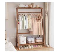 JGJSQYY Cintres en bois pour chambre à coucher, porte-manteau vertical, barre de suspension simple, porte-sous-vêtements, marron, 70 cm, solution de rangement durable et élégante