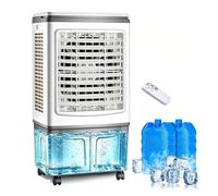 JGJSQYY Climatiseur Mobile sans Évacuation 30L, Rafraîchisseur d'air Portable 3-en-1 avec 6 Vitesses, Climatiseur Mobile Silencieux avec Télécommande, Refroidisseur d'air 100W Économe en Énergie