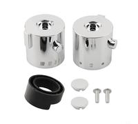 JGmotorfi 1 paire de boutons de contrôle de douche pour contrôleur de température de douche thermostatique chromé
