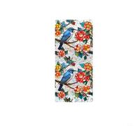 JGmotorfi Autocollant double face en PVC pour fenêtre Motif fleur Pour une application rapide et facile (B)