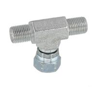 JGmotorfi Connecteur de joint en T pour pulvérisateur sans air en métal pour nettoyeur haute pression, adaptateur de jauge haute pression compatible avec les machines de pulvérisation de 6,35 mm