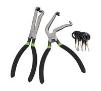 JGmotorfi Kit de pinces électriques automobiles avec 8 outils de démontage de bornes pour réparation de câblage de voiture droite et design coudé à 60°
