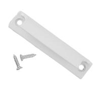JGmotorfi Poignée de porte en alliage d'aluminium pour portes d'armoire et moustiquaires, finition noire élégante complète la décoration (blanc)