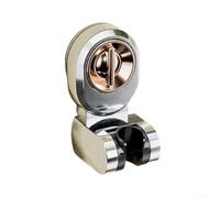 JGmotorfi Support de pommeau de douche, sans perçage, support de douche réglable, ventouse sous vide, nettoyage sans effort, plastique ABS, imperméable, antirouille (argent)