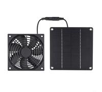 JGmotorfi Système de ventilation à énergie solaire 3 W avec panneau pour serre, volaille, abri pour animaux domestiques, gestion de la température