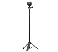 JGmotorfi Trépied autocollant pour selfie de 146 cm, trépied portable et léger pour Go Pro Ulanzi MT-71 longue poignée extensible Vlog Tige d'extension de trépied à selfie (trois étapes)