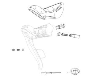 JGO.ABRAZADERAS SRAM MANETA ELECTR.RED/FORCE ETAP