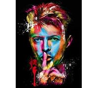Jgophu Cadre en Bois - David Bowie - Peinture par numéros Peinture à l'huile de Bricolage Peinture à l'huile de
