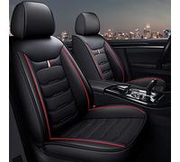 JGQFB 2 Pièces Housses de Siège de Voiture pour Suzuki Jimny GJ 2018-2023 2024 Sitzbezüge, Housses Siege Cuir Confortables Respirant Protection Accessoires,A/Black Red