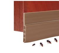 JGR SELECT Bourlete Porte Entrée Bande adhésive autocollante Bande de chant 100 x 5 cm Bande d'étanchéité contre les courants d'air, le froid, la lumière, les insectes, le bruit (marron)