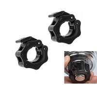 JGR SELECT Pinces à Mancuelles - Lot de 2 pour Barres de 28 mm - Pince à Ressort pour Mancuelles - Colliers à Ressort - pour Poids, Barres, Disques - Crossfit, Gym, Musculation