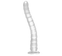 JGRZF Chaîne Anale 36cm Plug anal XXL Gode long perles anales Sex Toýs | Buttplug Boule Anal Gros transparent Gode avec Ventouse,Plugs anals,Masturbateur,Sextoy jouet sexuel pour femmes et hommes