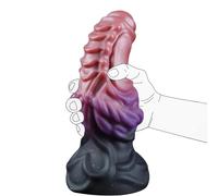 JGRZF Plug anal pour femmes,21.5 cm gode géant en silicone plug anal fantaisie avec ventouse puissante godes dragon plugs anal XL gode anal épais sextoy pour hommes et couples