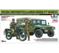 Maquette Jgsdf Reconnaissance Motorcycle & High Mobility Vehicle Set Tamiya 2518