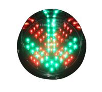 JGUOLIANG Feu de signalisation, feux de circulation, feu rouge et vert à led, feu rouge et vert étanche Ip68, feu de circulation à led 12v/24v(Model 200 12V,Common Positive)