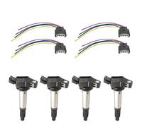 JGUYC 4 bobines d'allumage et bougies 19500 B1020 for T//o//y//o//t//a P//a//s//s//o NGC30 1NRFE 2013-19500B1020 19500-B1020(Coil and Plug)