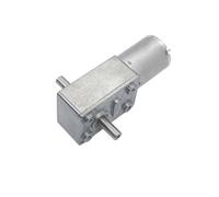 JGY-370 DC6V 12V 24V Worm Gear Metal electronic starter Dual Shaft Reduction 6-210RPM Large High Torque 2-45Kg.cm Reversed Self-lock RUAJOGYNVM(40RPM,24V)