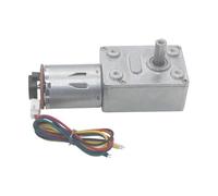 JGY-370 HIgh Torque 0.2-26.5kgf.cm Micro DC 6V 12V 24V Worm Geared Motor With Hall Encoder(Motor with bracket,6rpm,12V)