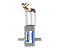 JGY-370 High Torque Double Shaft DC 6 Volt 12 Volt 24 Volt Worm Gear electronic starter With Encoder CZAOINCU(150rpm,6V)