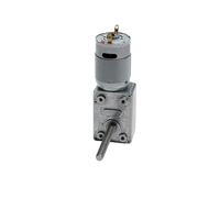 JGY-385 Turbo Worm Micro DC Deceleration Low Speed Motor M6 Screw Shaft Speed Regulation Small Motor 12v24v(24V 24RPM,Motor with bracket)