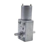 JGY370 6V Dual Output Shaft Reducer Motors 12V Volt DC Worm Geared Double Shaft electronic starter 24V DC Reversed Reduction Self-lock IINKUEYK(150RPM_12V)
