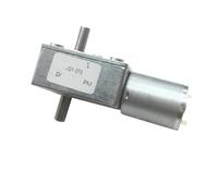 JGY370 moteur à double arbre de sortie DC 6V 12V 24V moteur de réduction d'engrenage à vis sans fin autobloquant grand couple 6/10/18/23/30/40/66/90/160 tr/min(6V 90rpm)
